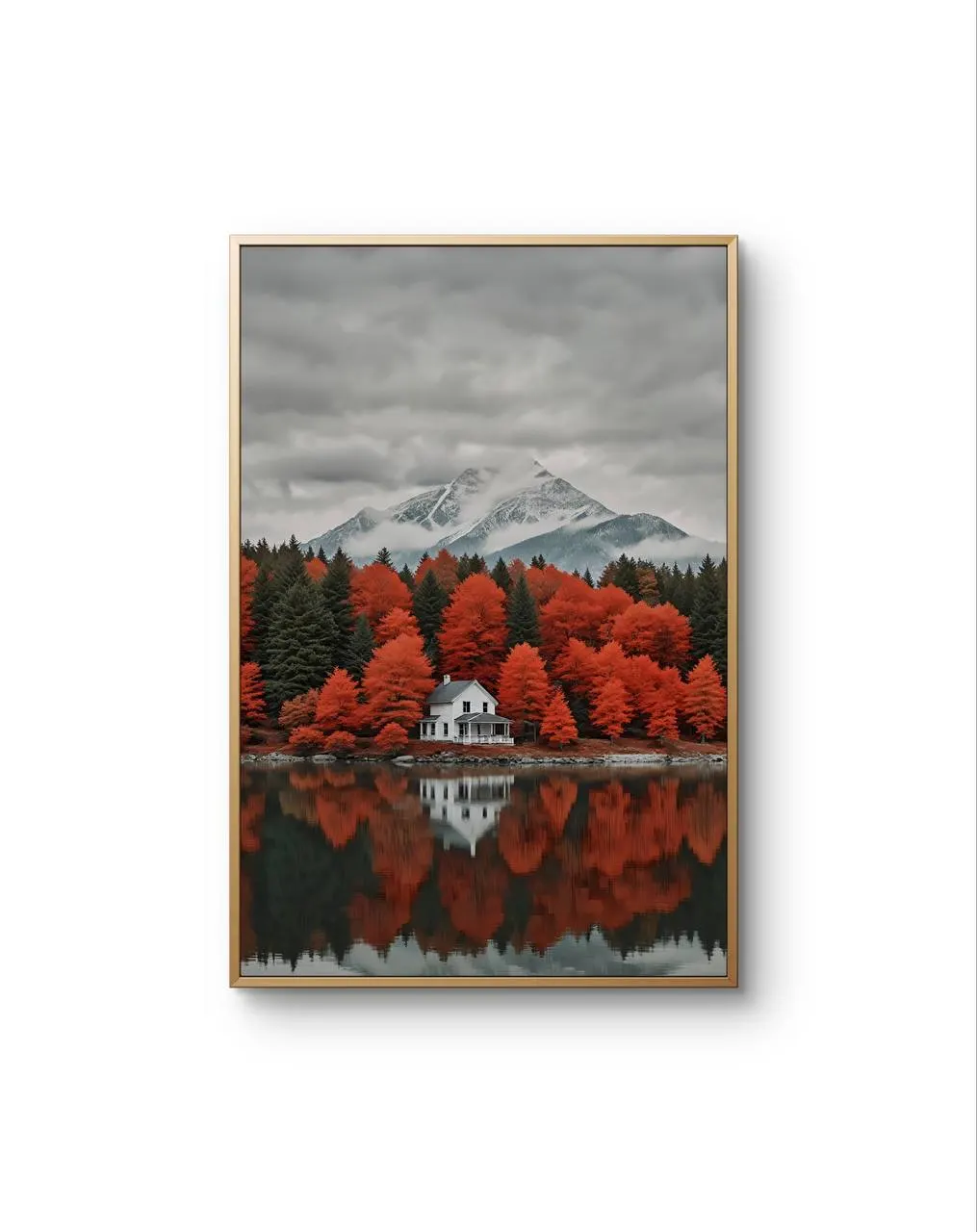 Bellucci - Autumn Reflections by the Lake — Fotografia grafika artystyczna Bellucci