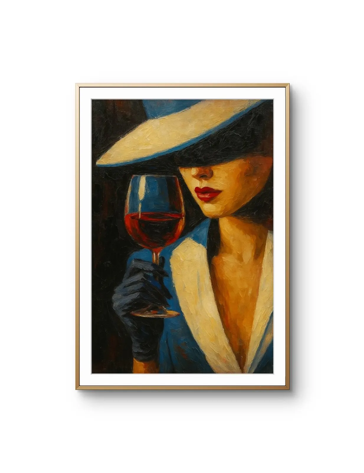 Elena Aureli - Elegance in the Dark — Mixed Media grafika artystyczna przez Elena Aureli