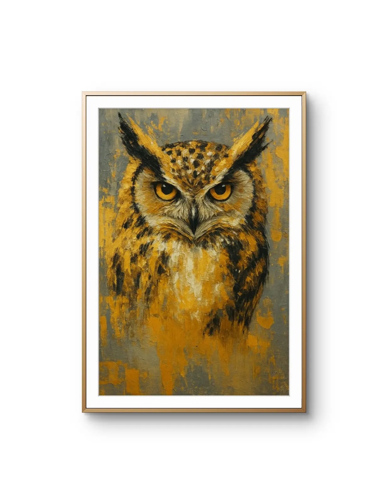 Elena Aureli - Eyes of the Night — Mixed Media grafika artystyczna przez Elena Aureli