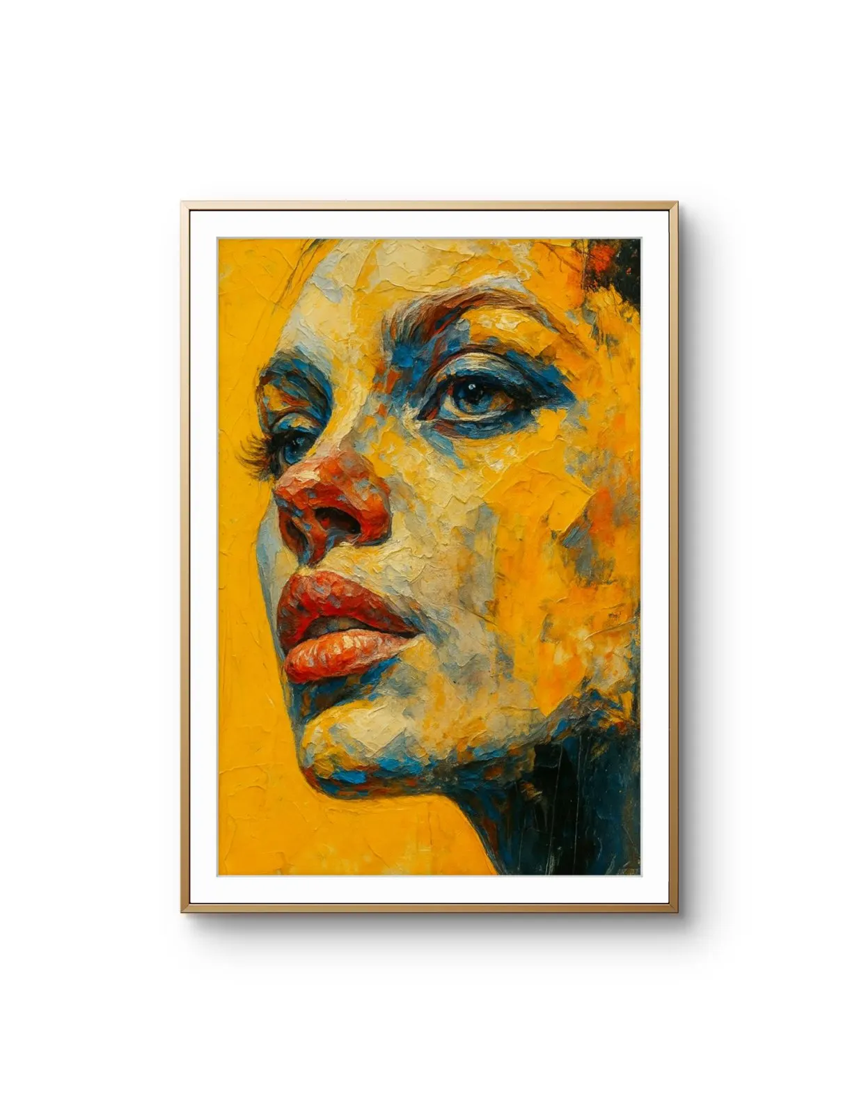 Elena Aureli - The Bold Gaze — Mixed Media grafika artystyczna przez Elena Aureli