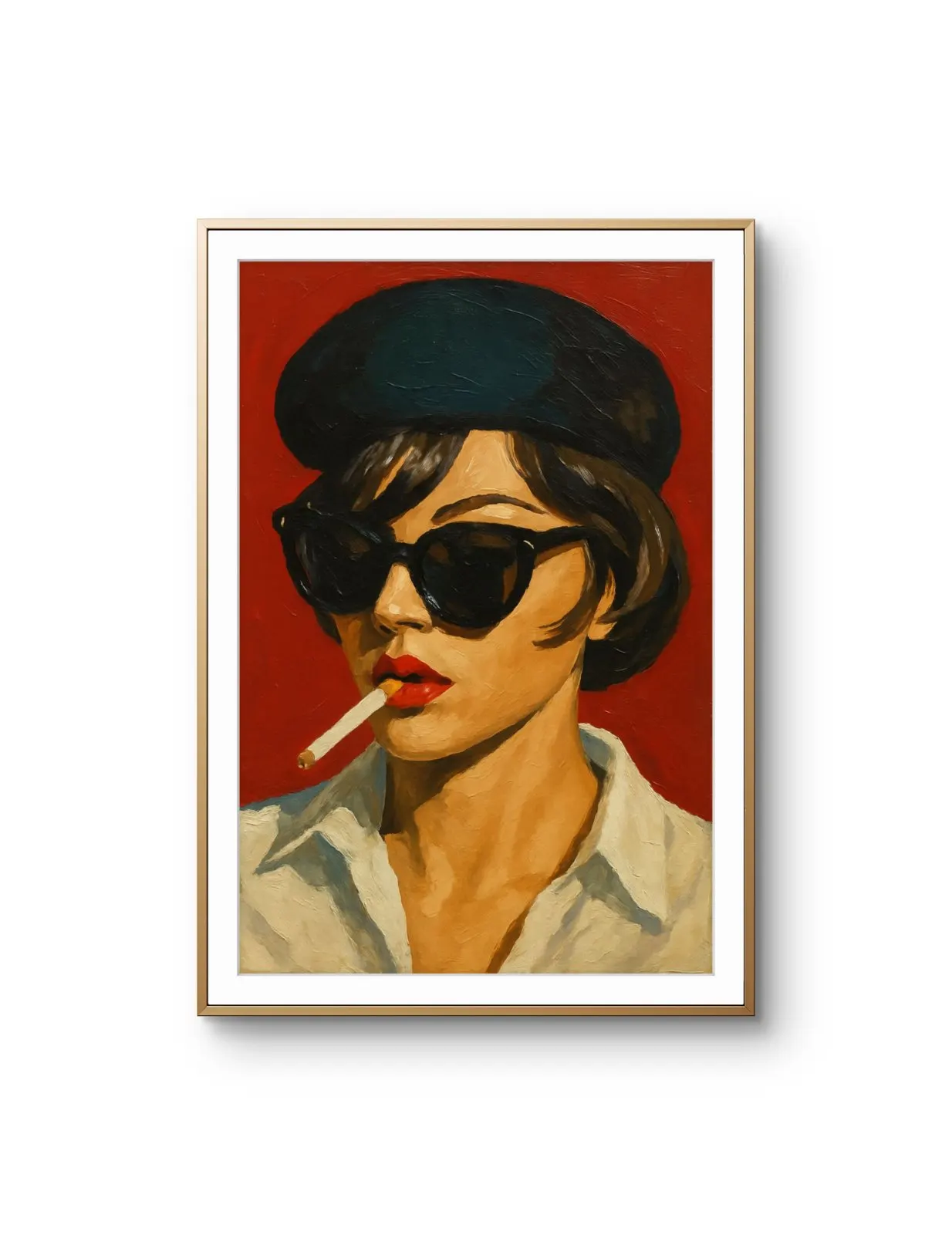 Elena Aureli - The Chic Rebel — Mixed Media grafika artystyczna przez Elena Aureli