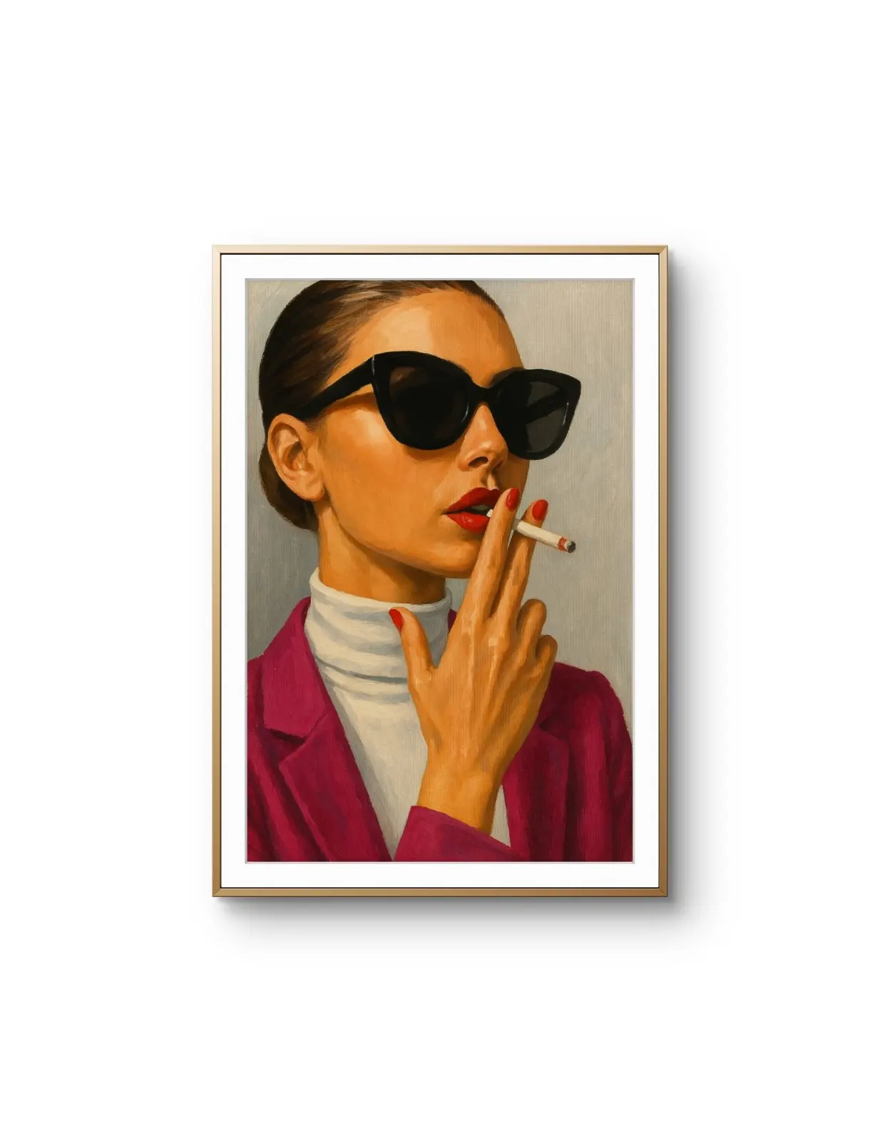 Elena Aureli - The Cool Elegance — Mixed Media grafika artystyczna przez Elena Aureli