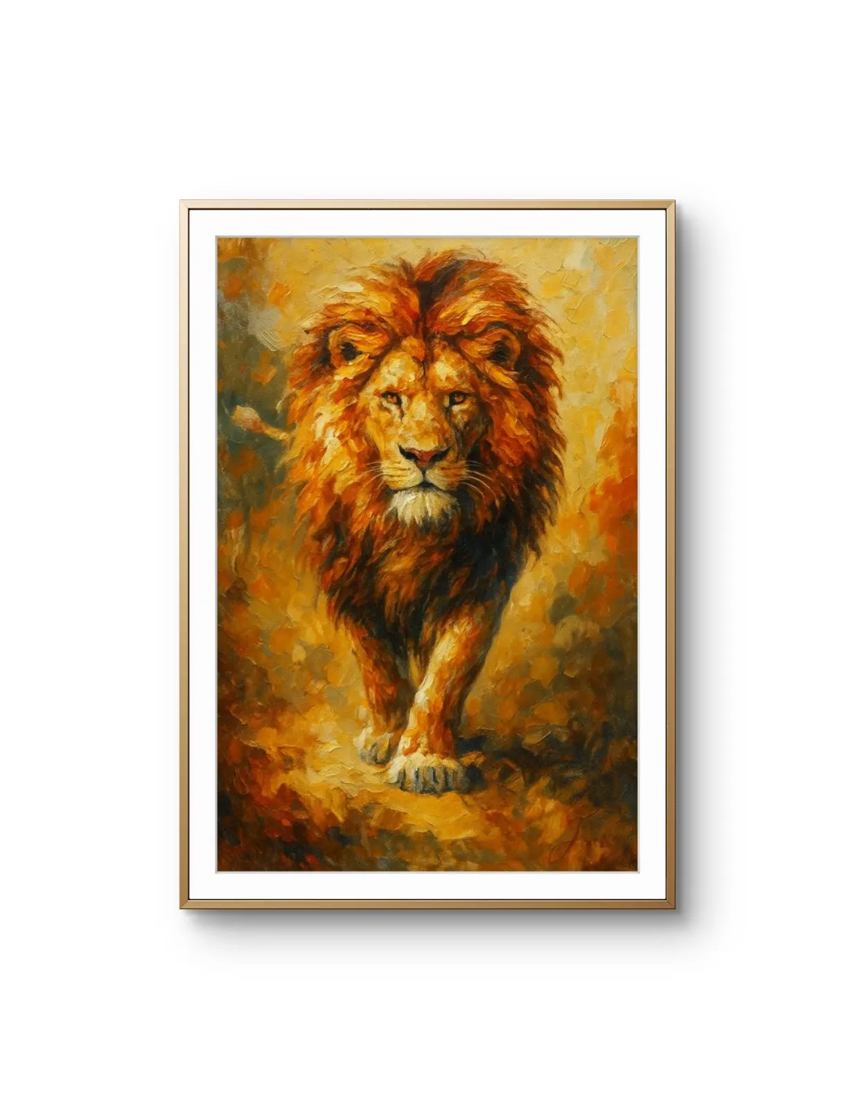 Elena Aureli - The Majestic King — Mixed Media grafika artystyczna przez Elena Aureli