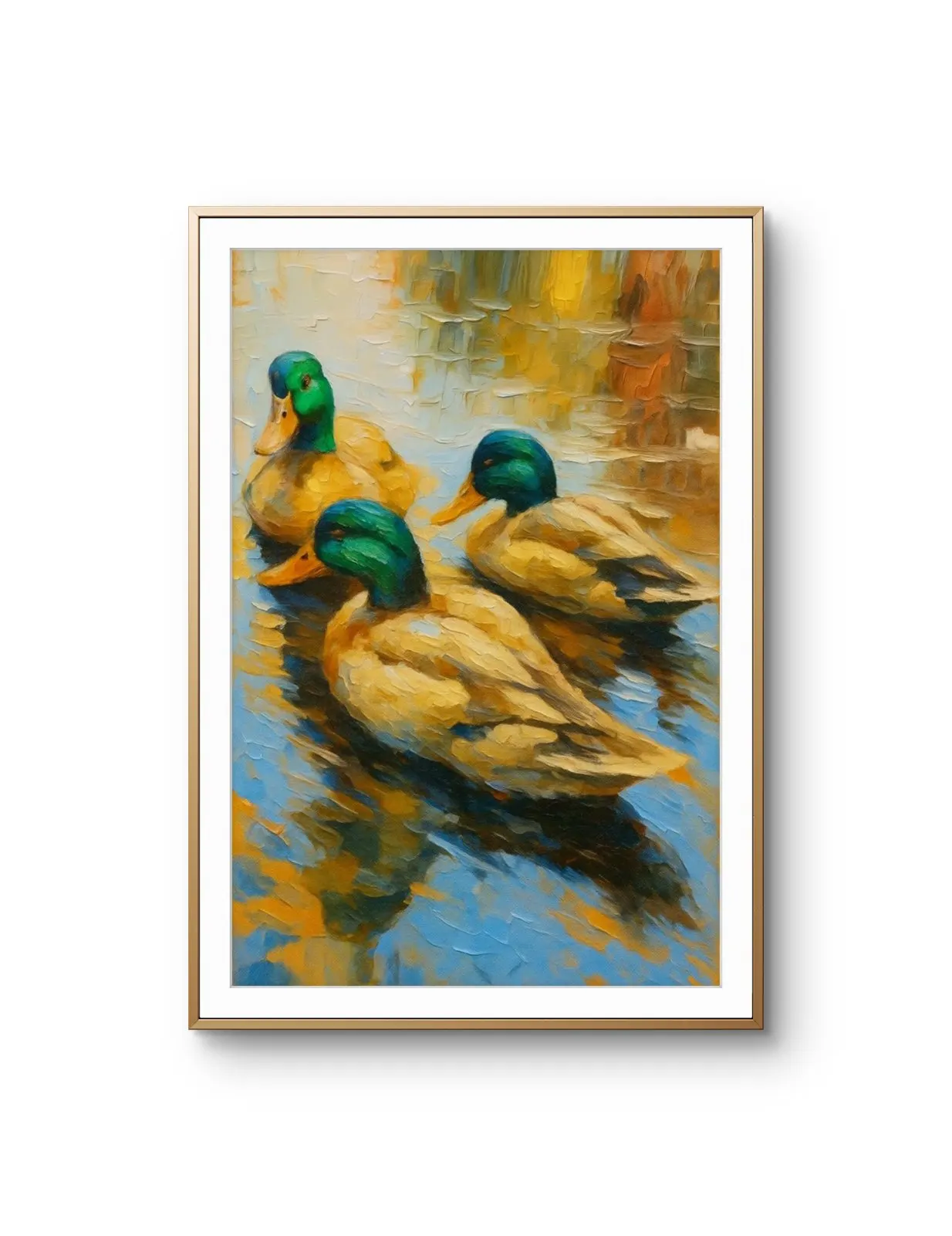 Elena Aureli - The Trio in Tranquility — Mixed Media grafika artystyczna przez Elena Aureli