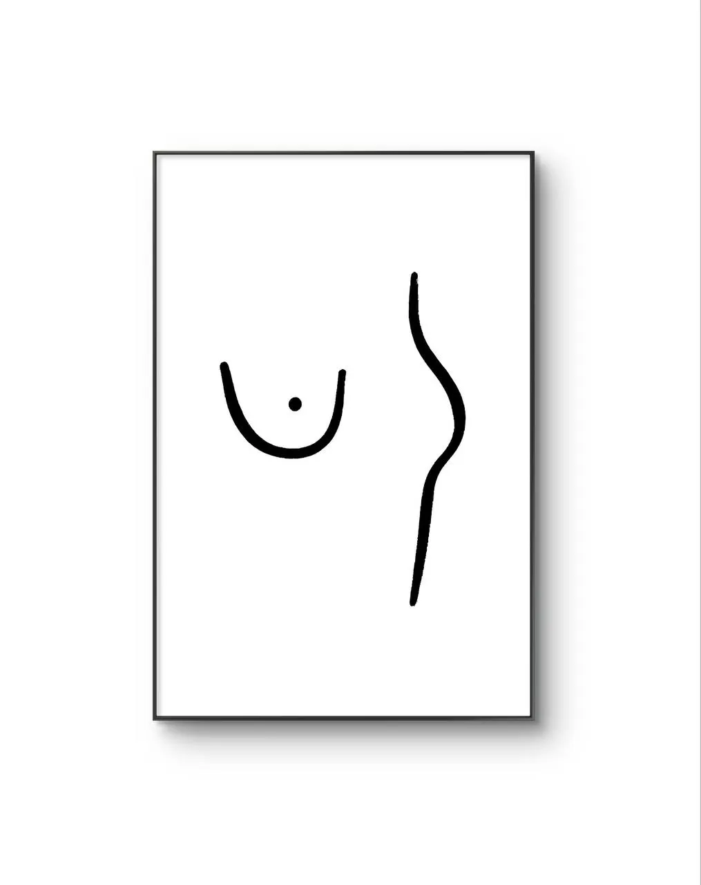 Felix – Abstract Feminine Form — Sztuka nowoczesna i współczesna grafika artystyczna autorstwa Felix