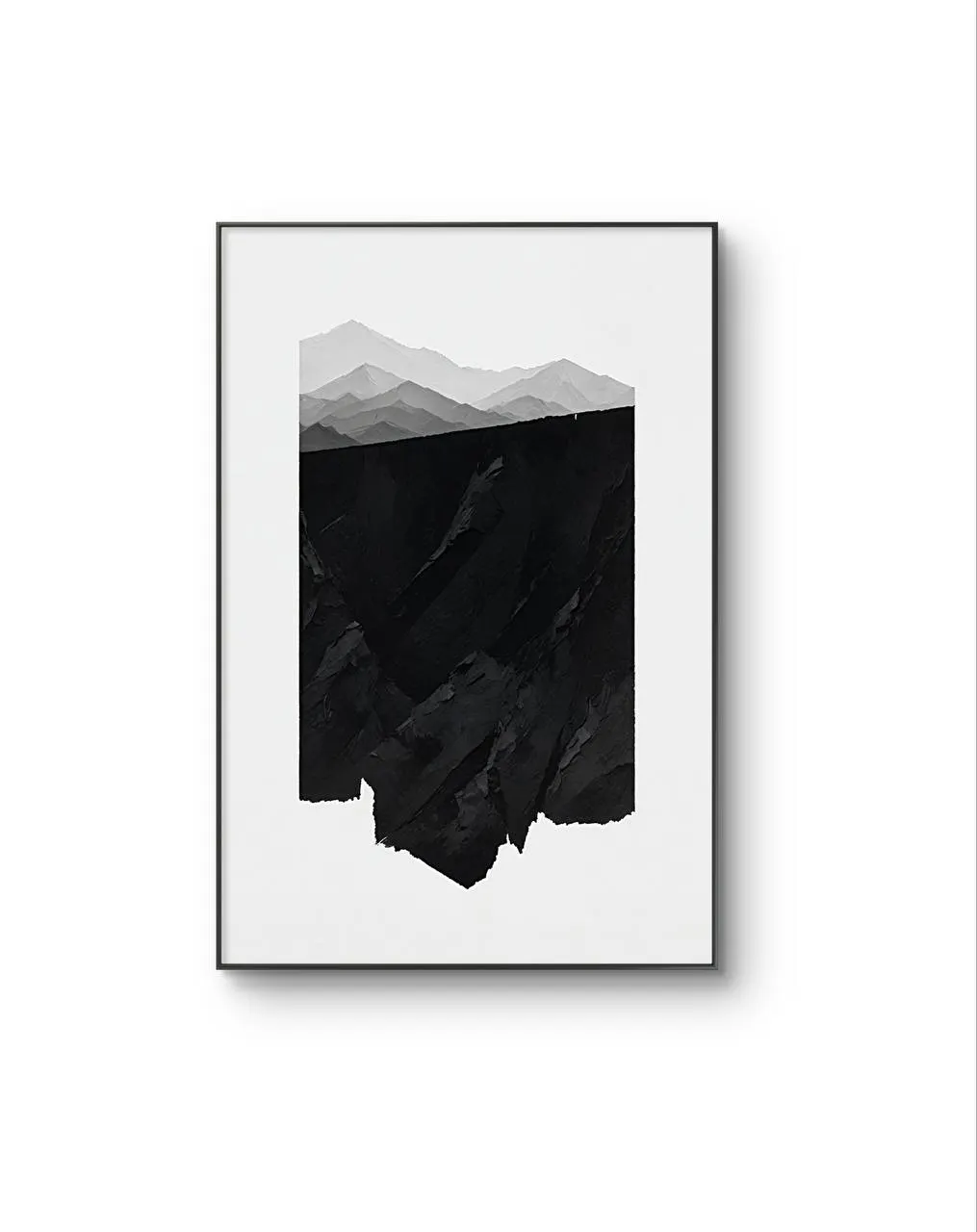 Felix – Monochrome Peaks — Sztuka nowoczesna i współczesna grafika artystyczna autorstwa Felix