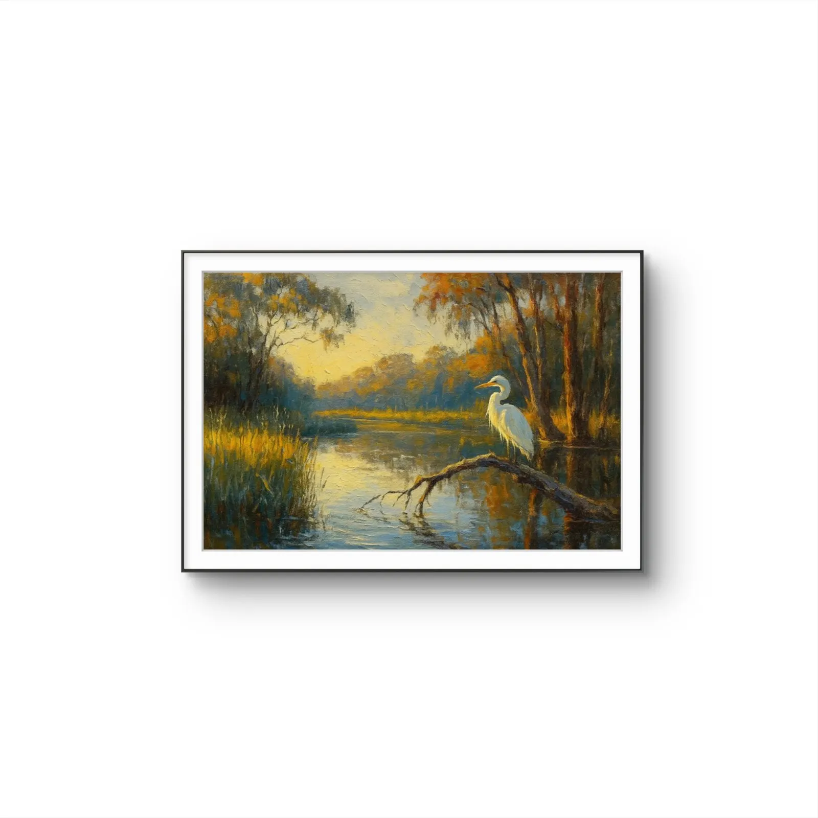 Henri des Bois - Autumn's Quiet Watcher — Mixed Media grafika artystyczna przez Henri des Bois