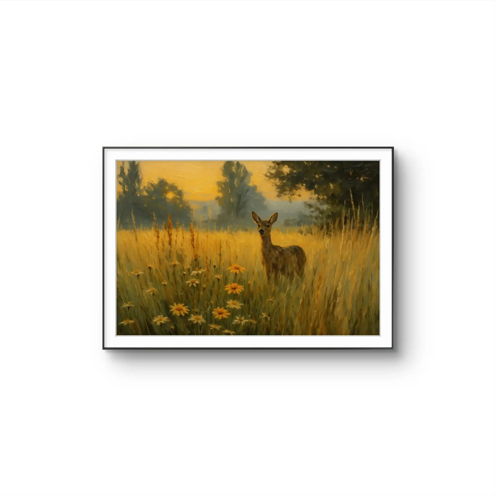 Henri des Bois - Golden Dawn — Mixed Media grafika artystyczna przez Henri des Bois