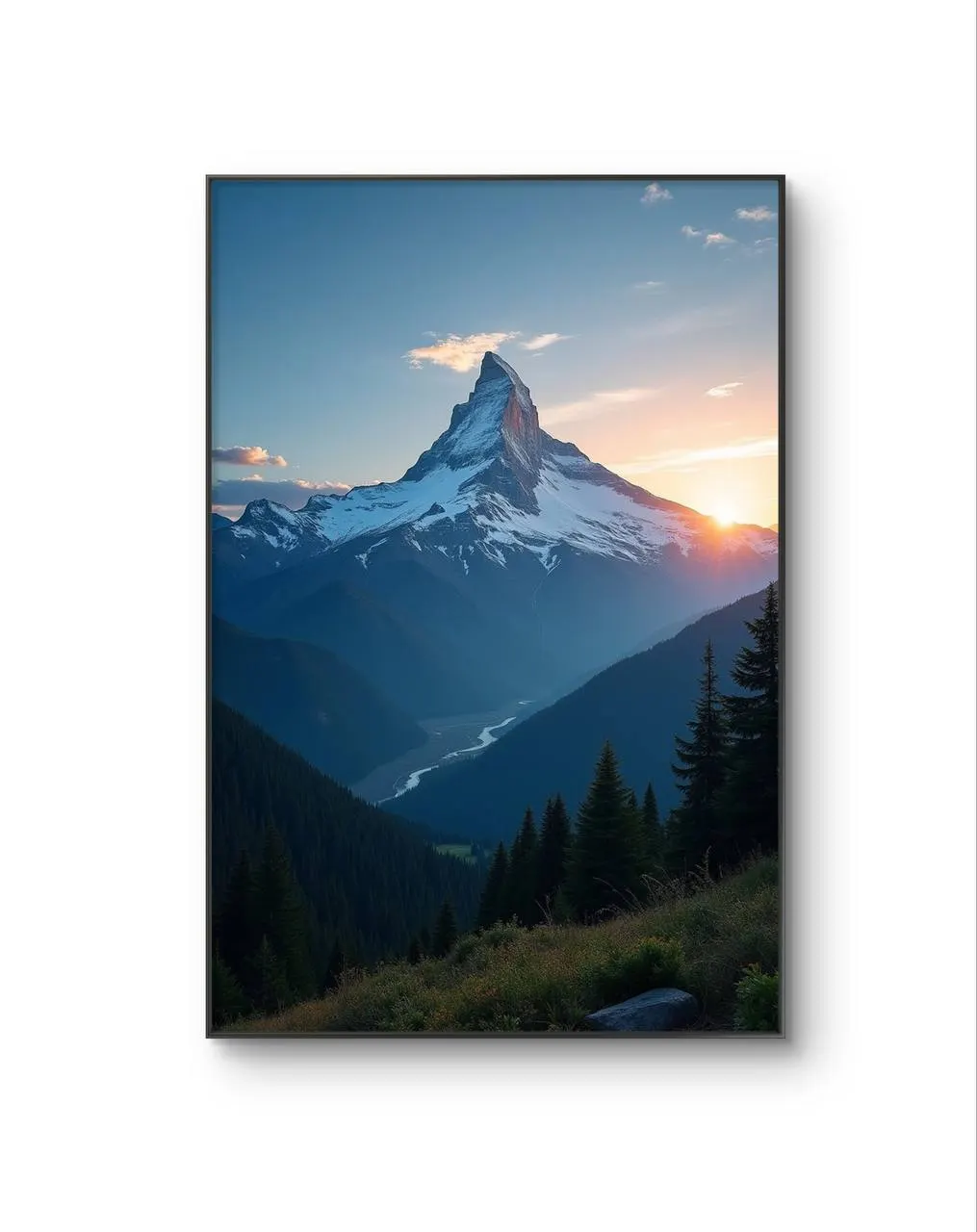 LumièreVue -  The Summit’s Embrace — Fotografia grafika artystyczna LumièreVue