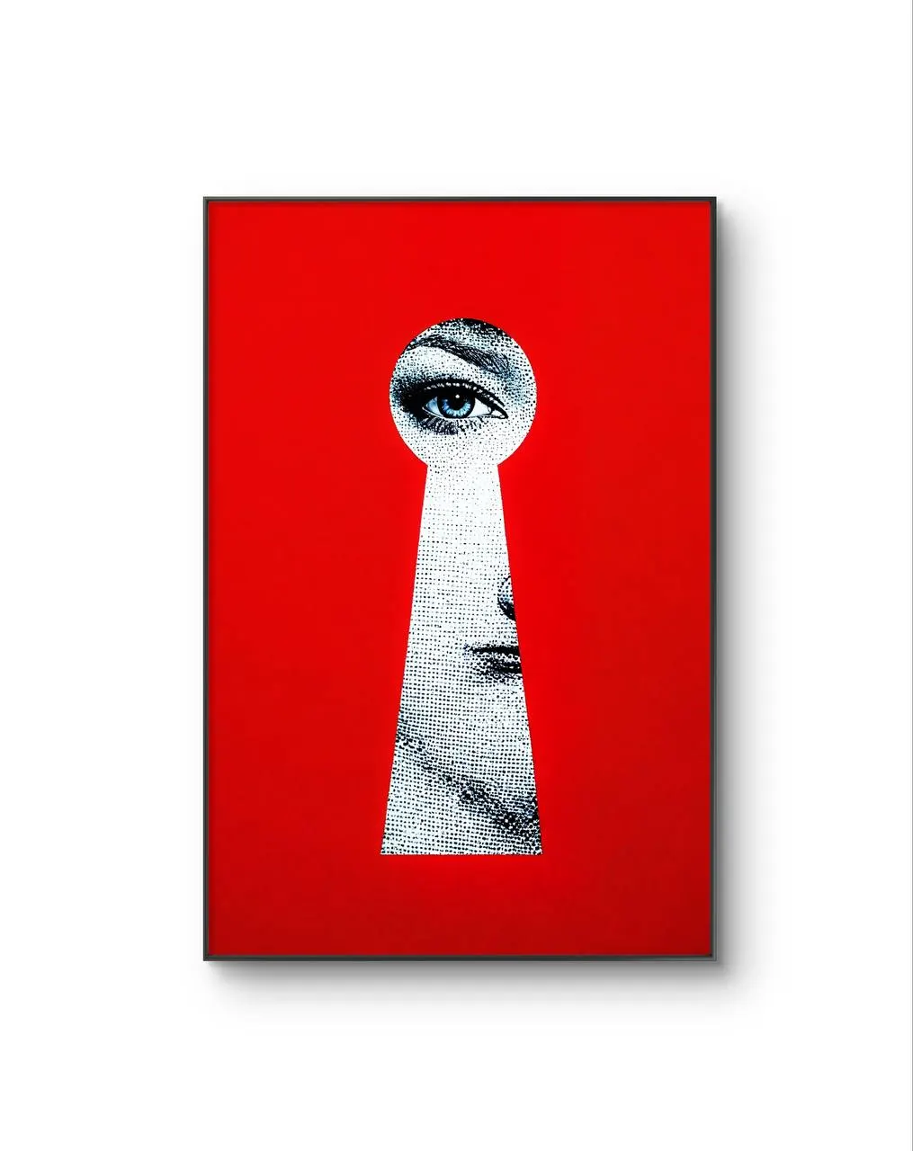 Rodrigo - The Keyhole Gaze — Mixed Media grafika artystyczna przez Rodrigo